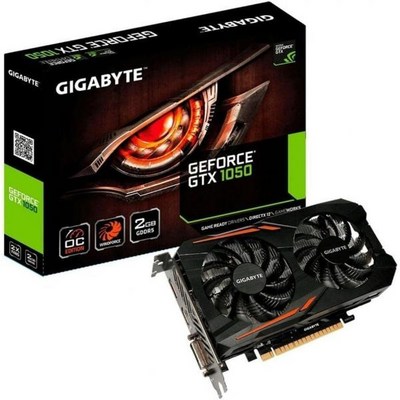 OST 기가바이트 지포스 GTX 1050 2GB GVN1050OC2GD OC 그래픽 카드 Bo Clock 1518 MHz 1개