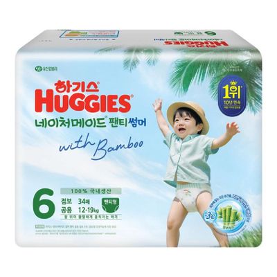 하기스 2026 NEW 네이처메이드 썸머 팬티형 6단계-공용 (102매)_이미지
