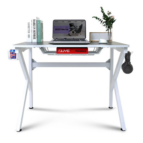 에이픽스게이밍 스토리지 화이트 게이밍 컴퓨터책상 (800x600)_이미지