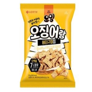 롯데제과 오잉 오징어랑 버터구이칩 55g