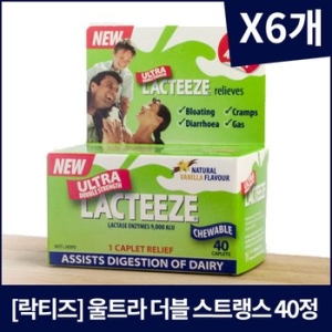 더블 스트랭스 온가족 유산균 40정 6개