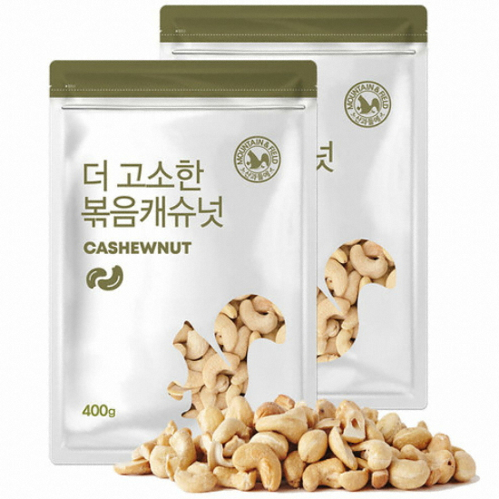 산과들에 볶음 캐슈넛 400g [2개]