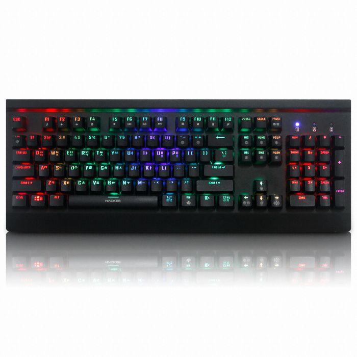앱코 HACKER K600 하데스 RGB 게이밍 기계식 (블랙, 청축)_이미지