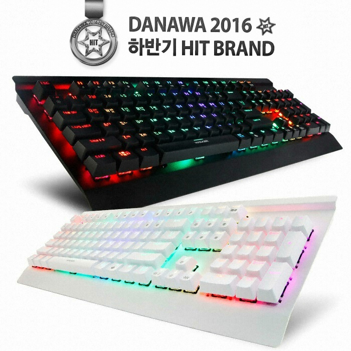 앱코 HACKER K600 하데스 RGB 게이밍 기계식 (블랙, 청축)_이미지