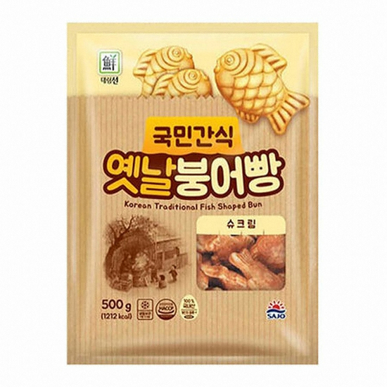국민간식 옛날 붕어빵 슈크림 400g