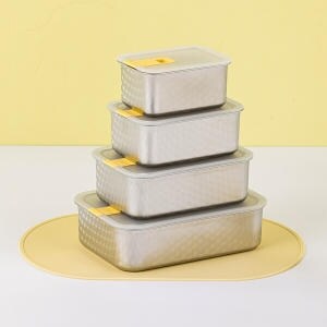 <b>네오플램</b> 퍼펙트씰S 스텐 밀폐용기 4종 세트