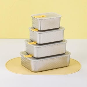 네오플램 퍼펙트씰S 스텐 밀폐용기 4종 세트