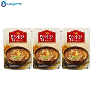 닭개장 550g 3팩 즉석 간편식 닭계장 탕 요리 닭고기 컵밥 조리 닭다리살