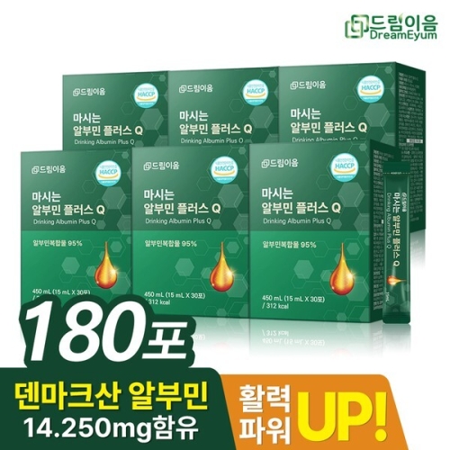 드림이음 마시는 알부민 플러스Q 15ml 30포 (6개)
