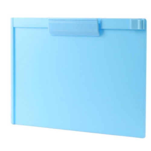 가로형 컬러 펜홀더 클립보드 A4