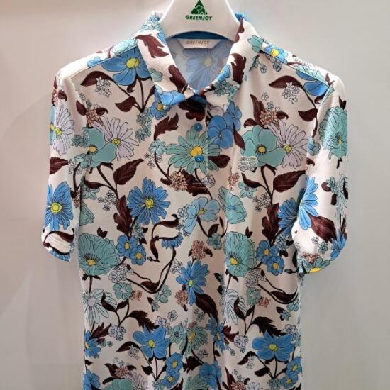 그린조이 플라워 프린트 T반팔 GS25KY23W