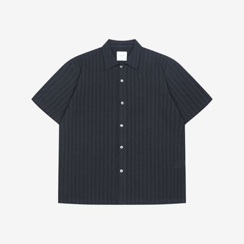 신원 아울렛크로켓 하프 슬리브 셔츠 블랙 PKBAD5106 B_이미지