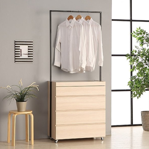 히트디자인 사브레 4단 서랍행거 (80cm)_이미지