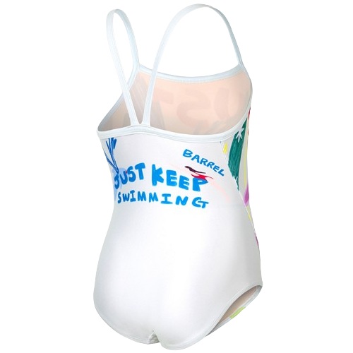 배럴 X 클렘 킴 키즈 킵스위밍 V백 원피스 B4FKSWS802IVR_이미지