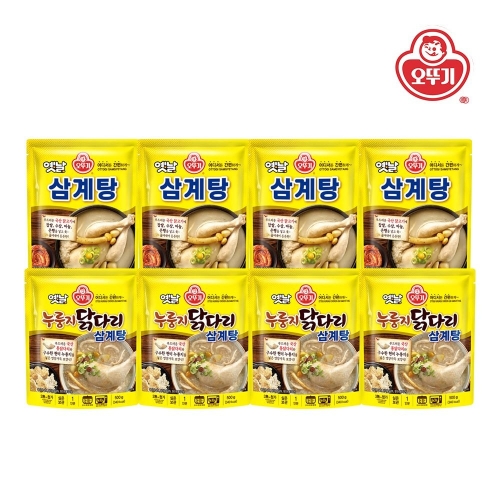 오뚜기 옛날 삼계탕 900g + 누룽지 닭다리 삼계탕 500g (4개)_이미지