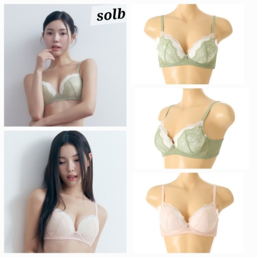 비너스 솔브 B컵 압박감이 없는 착용감 노와이어 레이스 브라 D_JSBRD633B _DJ