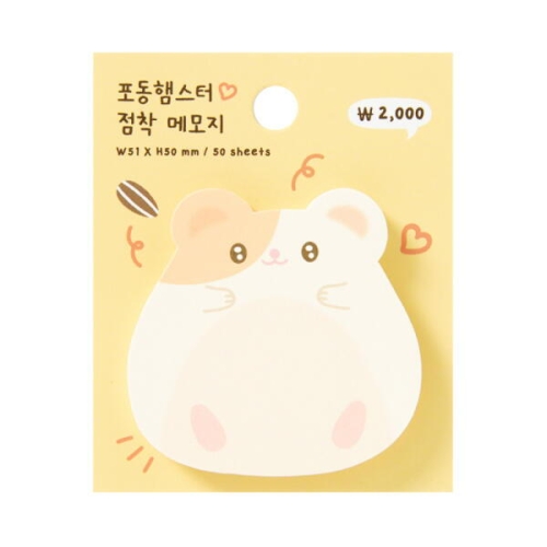 아트박스 햄스터 점착메모지