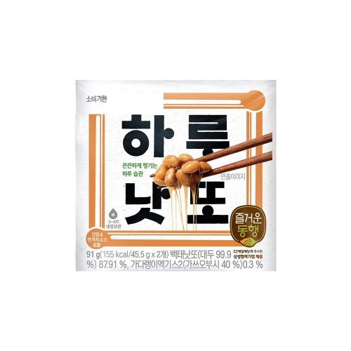 CJ제일제당 하루낫또 91g(45.5gx2입) (8개)_이미지