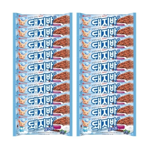 롯데제과 돼지바 요거트 저당 70ml (20개)