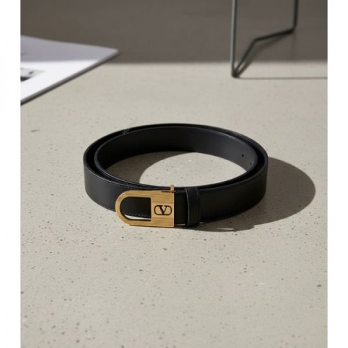 발렌티노 브이로고 시그니처 에나멜 로고 카프스킨 벨트Garavani Belt 8Y2T0ST8 JAQ 0NO_이미지