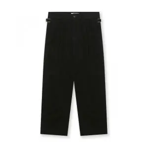 CORDUROY TWO TUCK PANTS BLACK 224940 30