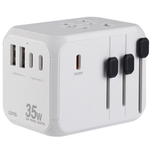 라이트컴 COMS GaN 35W PD 해외여행용 멀티어댑터