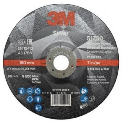 3M 7인치 실버 연마석 51750