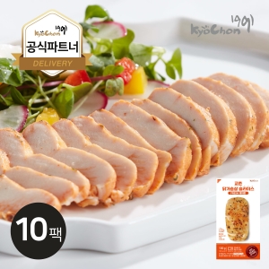 다영푸드 교촌 프레시업 슬라이스 닭가슴살 케이준 100g [10개]
