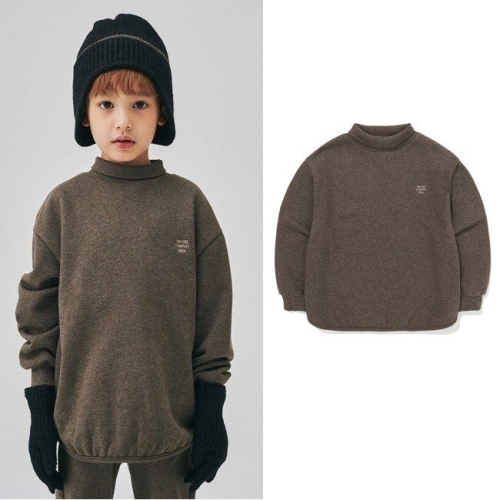 이현어패럴 빈 현대충청 BZ71TS04BN 남아 여아 브라운 풀오버 맨투맨 티셔츠 캐주얼 코디 패션 선