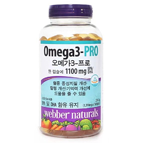 웨버네추럴스 오메가3 프로 180캡슐 (1개)_이미지