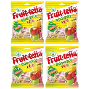 [불명] 프룻텔라 듀오스틱 츄잉캔디 160g 4팩 Fruittella Duo Stix_이미지