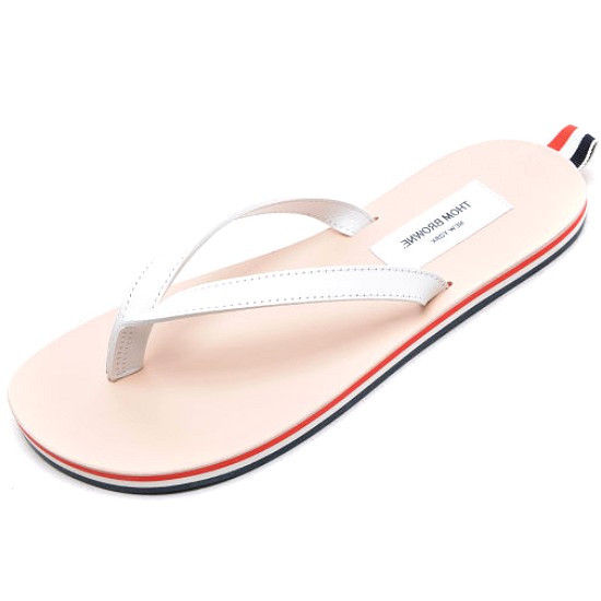 톰브라운 삼선 플립플랍 샌들 MFL014A 00003 100