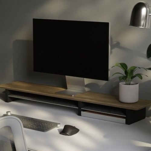 이킵먼트 더블데크 원목 모니터 받침대 선반이미지입니다. 누르면 해당 게시물로 새창이동합니다.