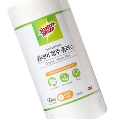 원데이 행주 플러스 50매x1Roll 1회용 1개