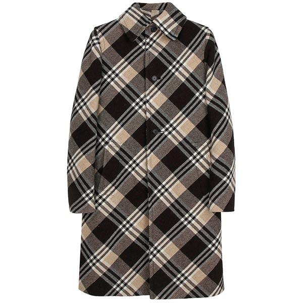 프라다 타탄 울 코트 SGB618 1XTB F0324