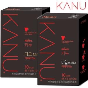 맥심 카누 다크 로스트 10T+마일드 로스트 10T /아메리카노/블랙커피