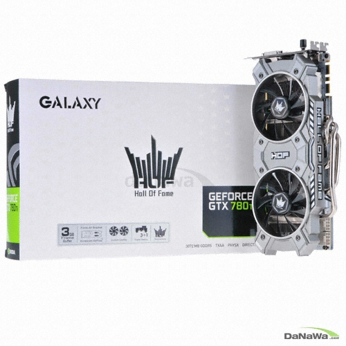 갤럭시 지포스 GTX780 Ti Hall Of Fame + D5 3GB_이미지
