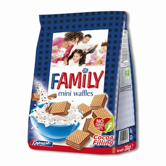 카르멜라 패밀리 미니 웨이퍼 코코아 200g (1개)