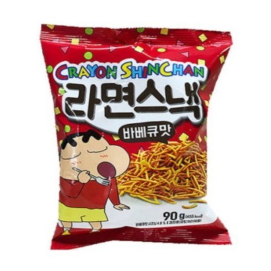 크레용 신짱 라면스낵 바베큐맛 90g 16개 1박스