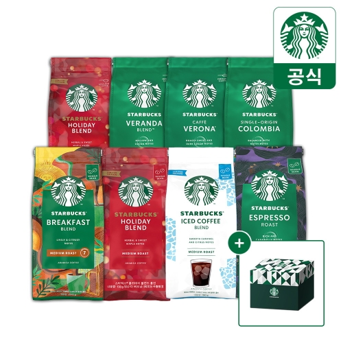 스타벅스 3+원두보관함 원두 200g 홀빈/분쇄원두 모음전
