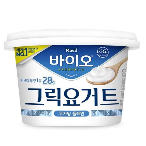 매일유업 매일바이오 그릭요거트 무가당 플레인 400g (2개)_이미지