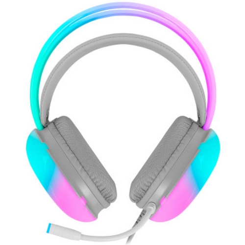 지클릭커 슈퍼히어로 오로라 RGB 게이밍 헤드셋 GH-U3300 (화이트)_이미지