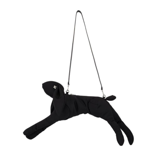 시몬로샤 하레 가죽 트림 숄더백 BAG197B0812 BLACK_이미지