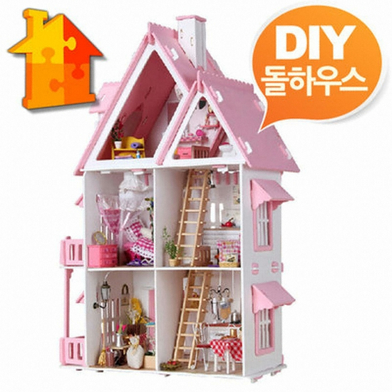 T-FREAK 1/18 DIY 돌하우스 미니어처 만들기 핑크엘리스_이미지
