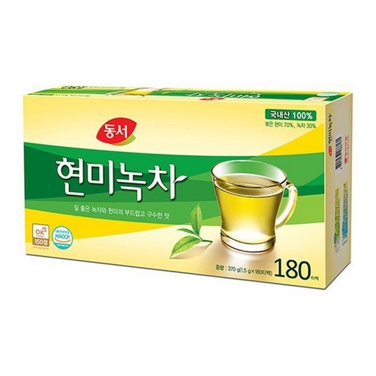 동서식품 동서 현미녹차 180T이미지입니다. 누르면 해당 게시물로 새창이동합니다.