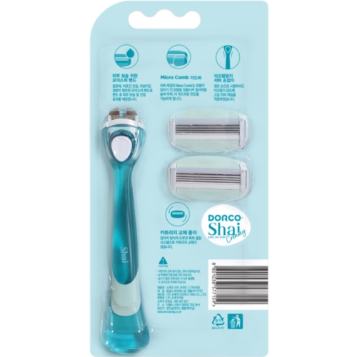도루코 샤이 크리미 (면도기2개+날2개)_이미지