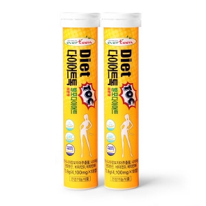 에버틴 다이어트톡 발포 가르시니아 레몬맛 4100mg 18정 (2개)_이미지