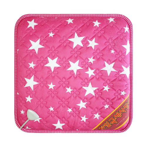 한일전기 극세사 별무늬 핑크 전기방석