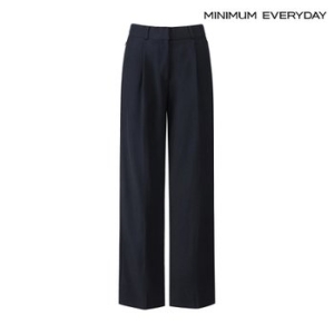 미니멈 에브리데이 핀턱 집업 포켓 심플 슬랙스 팬츠 EB4TA002D