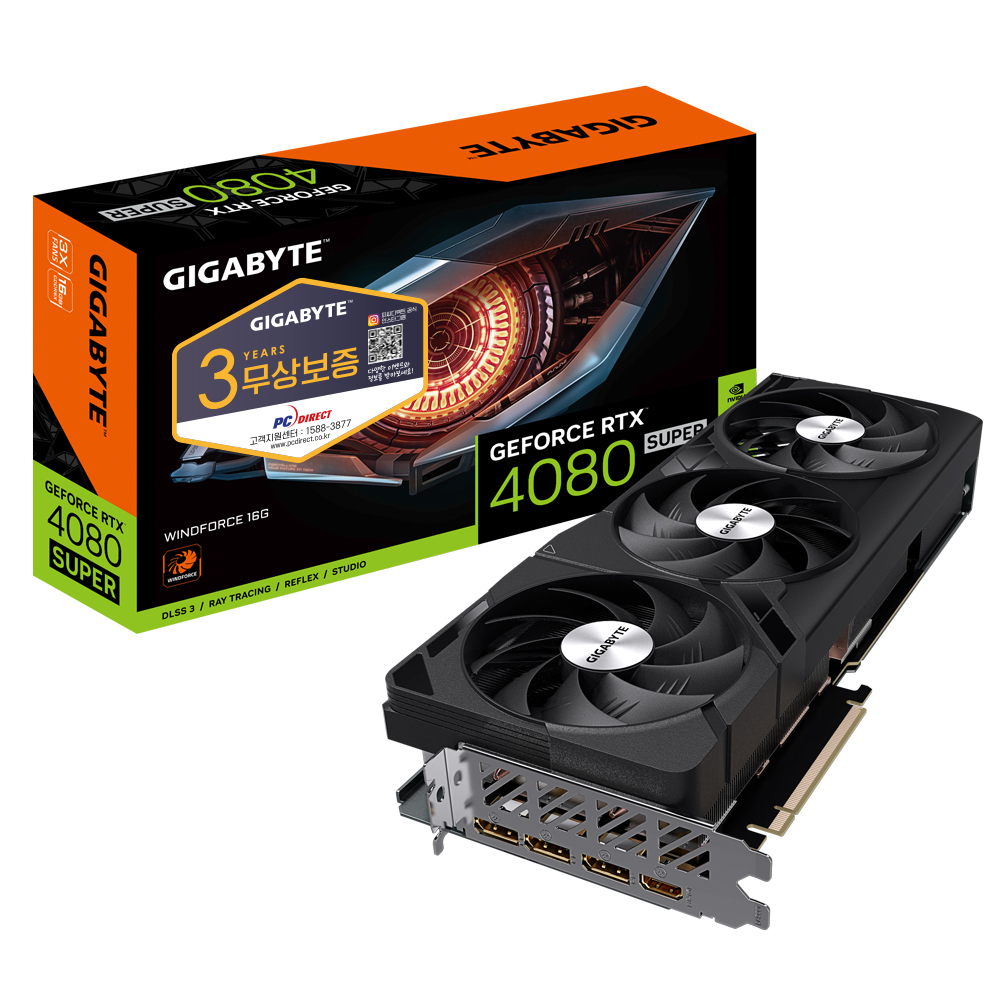 GIGABYTE 지포스 RTX 4080 SUPER WINDFORCE D6X 16GB 피씨디렉트_이미지